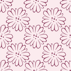 Seamless pattern with floral background
