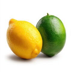 Lemon And Lime Isolated