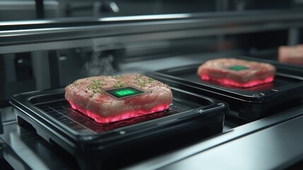 3D printed meat, futuristic food production