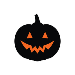 halloween pumpkin isolated on white