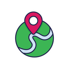 Gps Tracking Vector icon