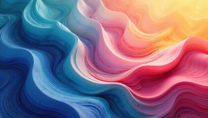 Obraz premium Subtle, flowing curves create a calming, organic abstract pattern , flow, gentle