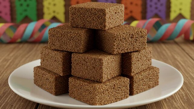 Delicious rapadura candy recipe: traditional brazilian dessert, sweet treat, and homemade confectionery guide typical food of the june festival zoom in