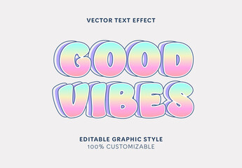 Pink And Blue retro font pop playful fun text effect