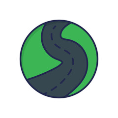 Road Vector icon