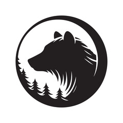 wildlife protection vector silhouette clip art logo design illustration. world environment day collection