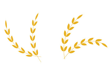 Wheat icon symbol. illustration of wheat icon.