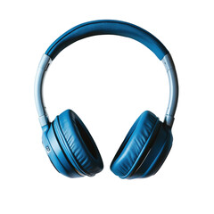 Stylish Blue Over-Ear Headphones for Comfortable Listening Experience on transparent background