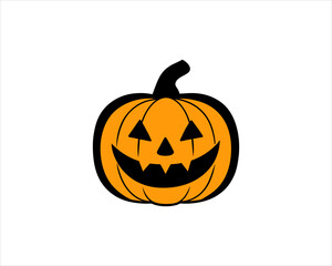 Cartoon Halloween Pumpkin Face Icons , Funny and Spooky Jack-o'-Lantern Vector Graphics for Kids & Adults.