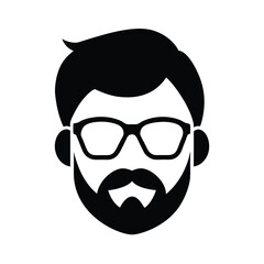 Avatar Element Set with Facial Hair and Eyewear