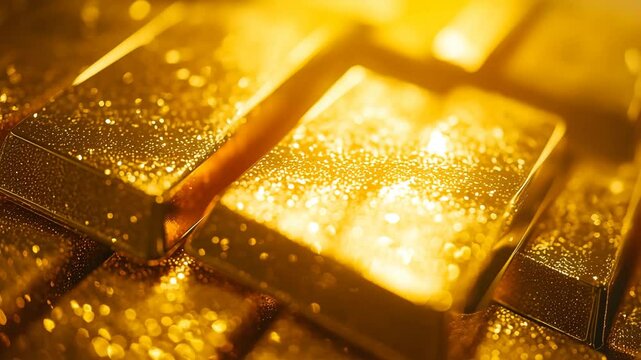 4k Closeup shining gold bar animation gold video gold row video gold bars stack video gold pieces pile video gold bars row video gold bar stack motion video footage