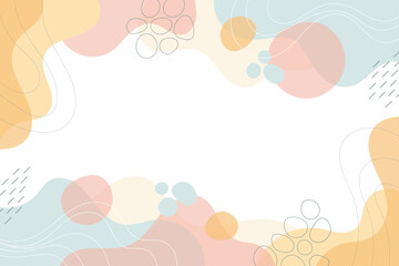 Vector abstract creative background with nature trendy style. Banner design template for social media and websites.