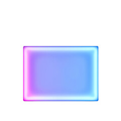 Abstract neon glowing rectangle design.