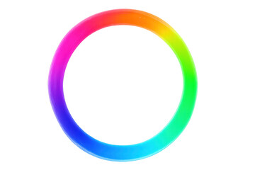 Colorful circle with transparent background, forming a vibrant and eye-catching design element
