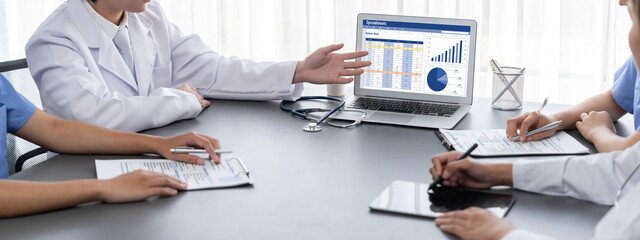 Plakat Spreadsheet document information financial startup concept. data and graphs in spreadsheet documents for online analysis project dashboard accounting digital brisk