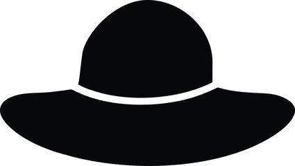 flat summer hat silhouette