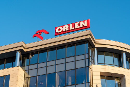 Warsaw, Poland - Mach 28, 2025: Orlen