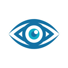 Optic Eye Logo with Symmetrical Design