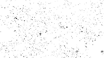 Black spots of paint and dust on a white background. Abstract grunge black and white distressed texture background. A seamless paper texture background featuring black dots and subtle texturized brush