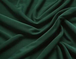 Obraz premium Deep emerald velvet fabric swatch, rich texture and color , green, fabric, soft