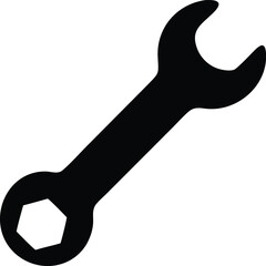 metal wrench silhouette
