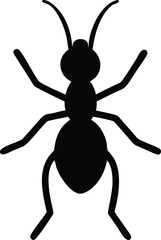 minimalist ant silhouette