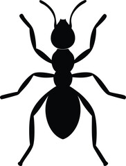 minimalist ant silhouette