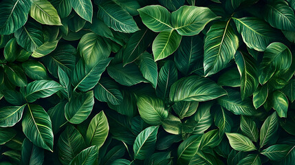 Lush green foliage in a dense pattern.