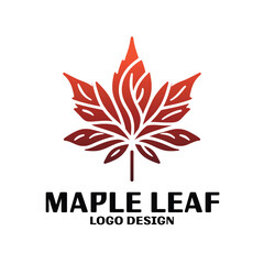 Maple Leaf Vector Logo Design