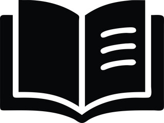 open book silhouette