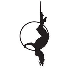 Beauty Aerial Hoop Silhouette 