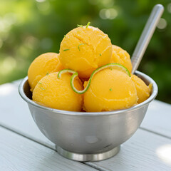 Refreshing Mango Lime Sorbet Recipe