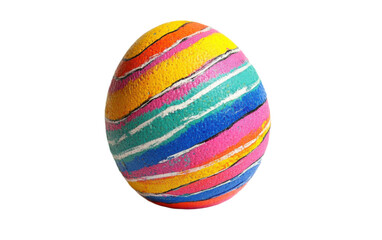 Obraz premium Colorful ball with stripes on it