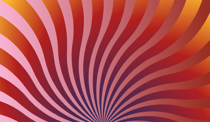 Gradient twisted swirl sunburst background with rays.