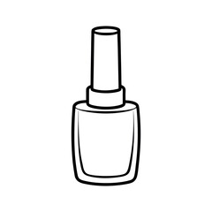 outline of a nail polish line art vector (3).eps