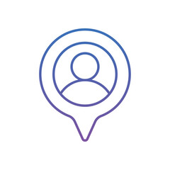 You Are Here Vector icon