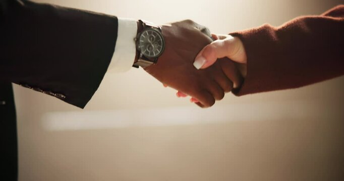 People, fraud or shaking hands for cash, money laundering and payment exchange in crime syndicate. White background, studio or closeup with bribe handshake in corruption, trade or illegal business