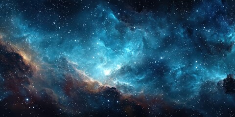 Vibrant cosmic clouds illuminated by distant stars showcase the beauty of the universe in this stunning celestial display