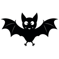 Friendly Bat with Open Wings 