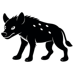 Hyena Standing Alert