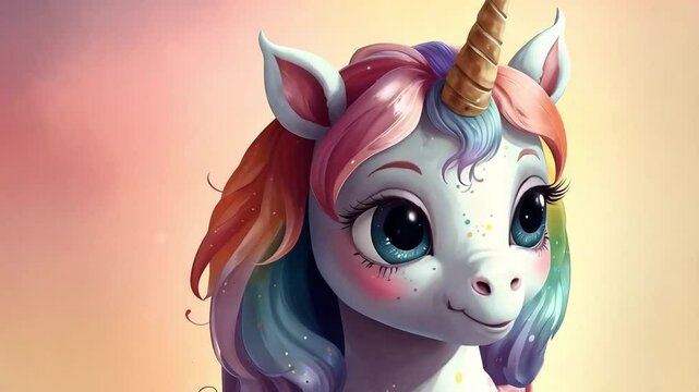 cartoon, unicorn