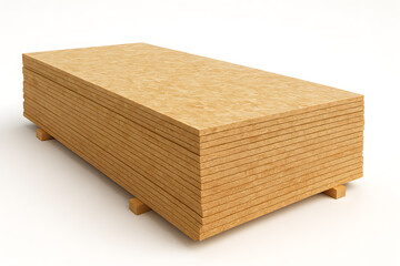 Stack of OSB Panels Ready for Construction Projects