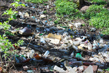 Pile of Waste Environmental Pollution and Ecological Damage