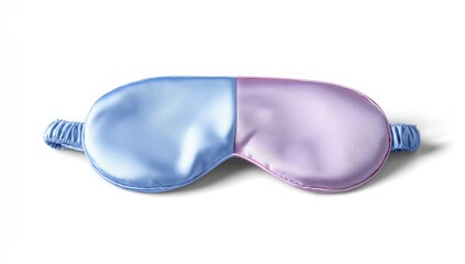 Luxurious Two Tone Silk Sleep Mask for Restful Sleep Perfect for Travel and Home Use
