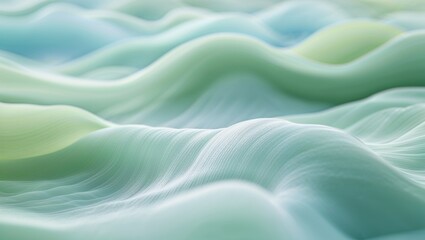 Obraz premium Abstract Green and Blue Wave Texture Background