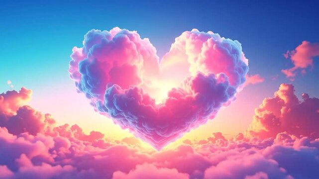 Heart Shaped Cloud At Sunrise