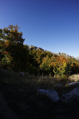 Obraz premium Fall in Montenegro, hiking accursed mountains