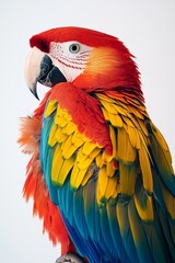 Fototapeta premium Colorful parrot, side view