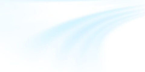 Air flow set of vector elements on a white background. Abstract light effect blowing from an air conditioner, purifier or humidifier. Dynamic blurred flow motion