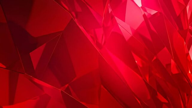 Abstract Red Geometric Background